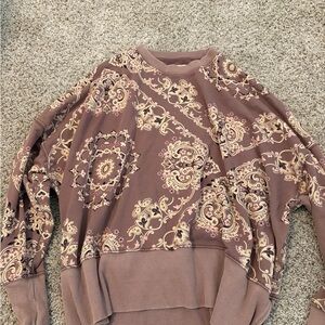American eagle womens Patterned crew neck Sweatshirt